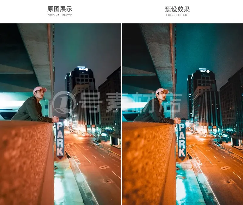 图片[3] — 5款城市夜景青橙色调风格调色模板滤镜预设下载，适合照片和视频调色，支持手机+电脑！ — Lr资源网