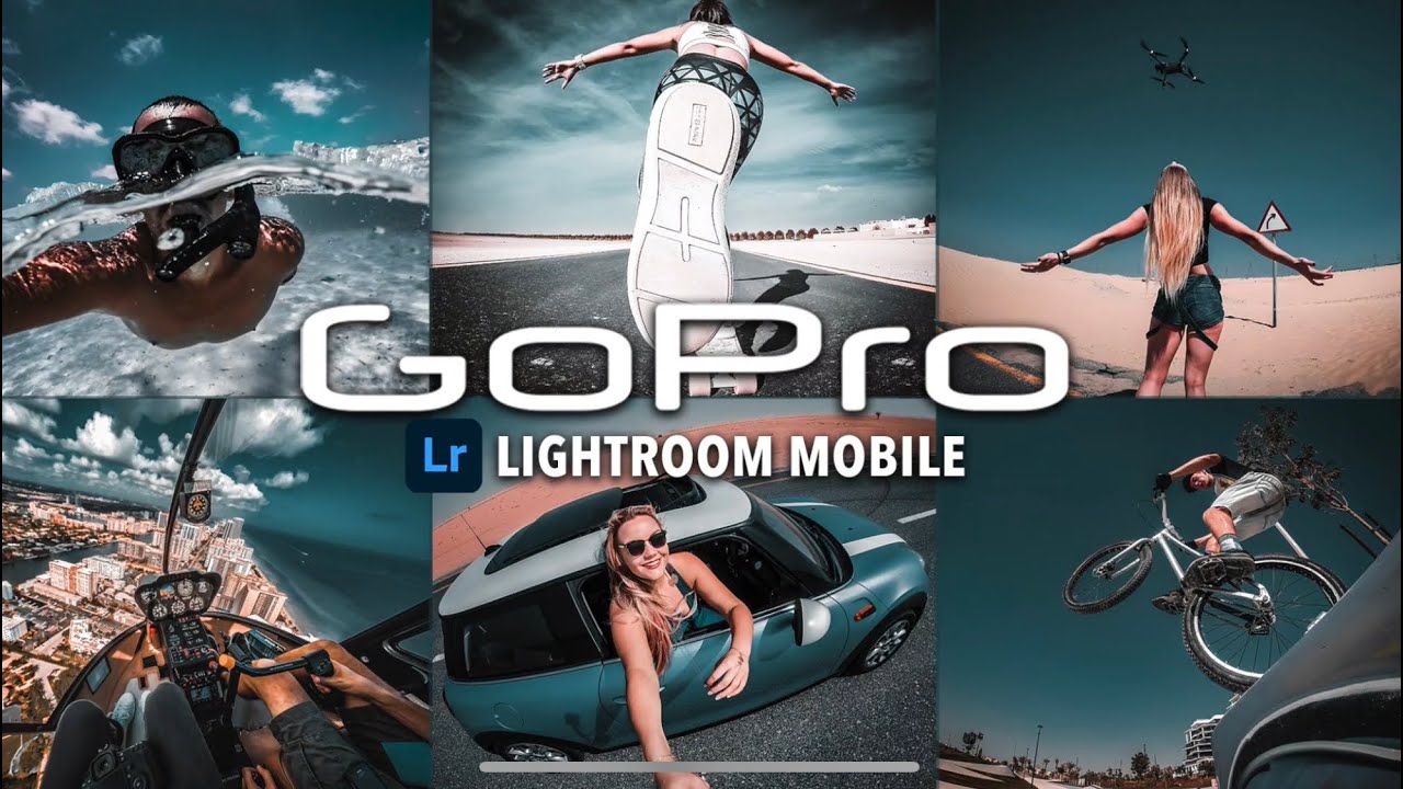 GoPro摄影高端蓝色调电影风格Lr调色教程，手机滤镜Lightroom+Ps预设下载！ — Lr资源网