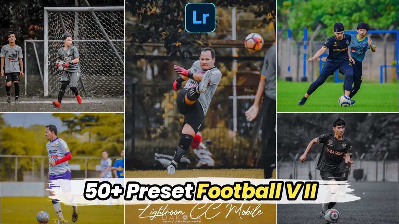 50款踢足球运动摄影后期调色教程，Lightroom预设合集/手机滤镜下载！ — Lr资源网