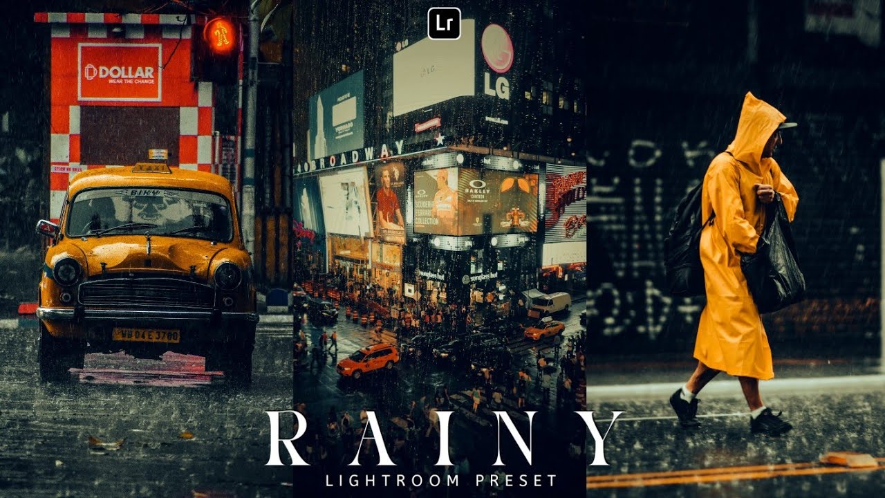 雨天中的城市街景人像摄影后期Lr调色，手机滤镜PS+Lightroom预设下载！ — Lr资源网