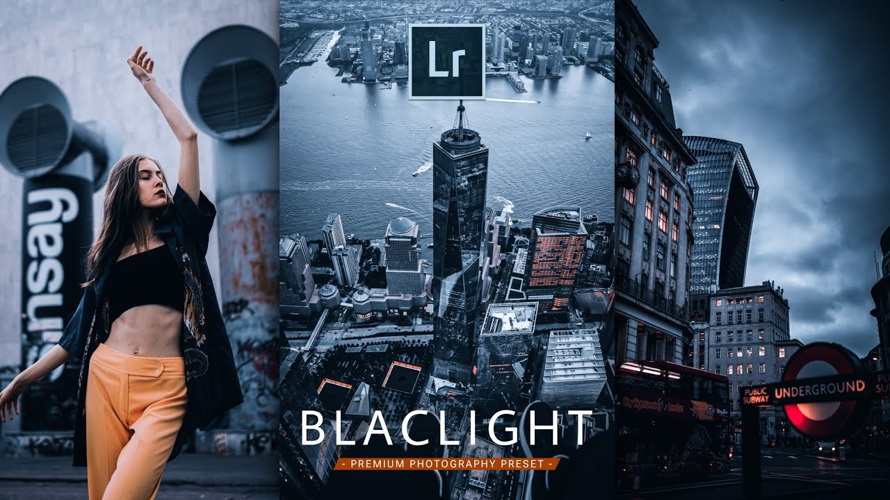 黑金风格城市街景自拍人像Lr调色教程，手机滤镜PS+Lightroom预设下载！ — Lr资源网